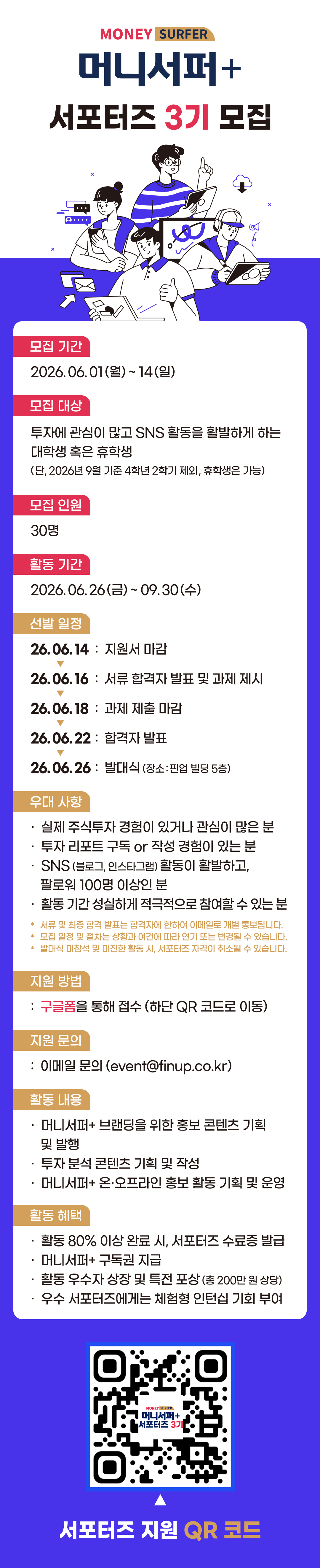 머니서퍼+ 서포터즈 3기 모집