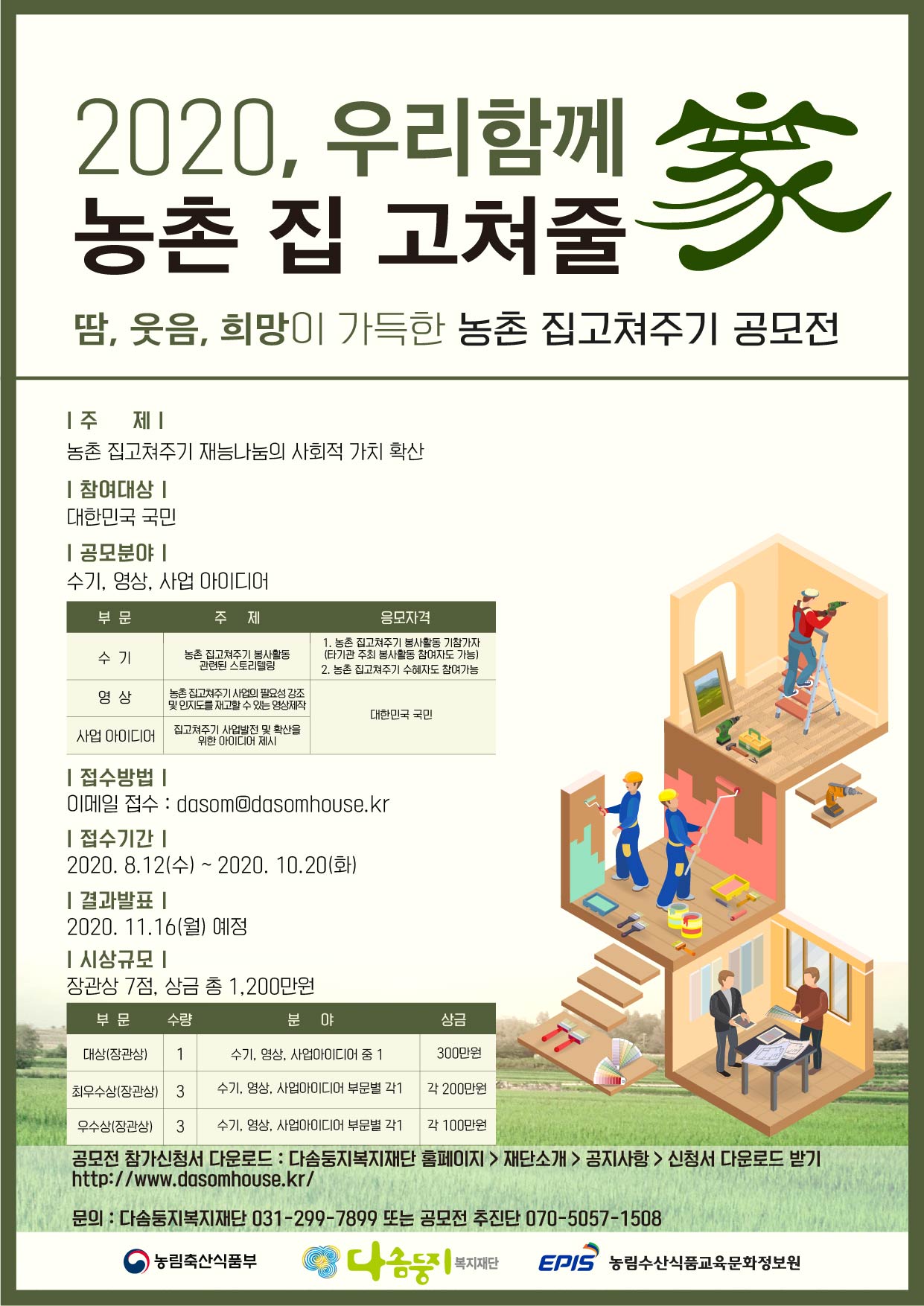 2020, 우리함께 농촌 집 고쳐줄가