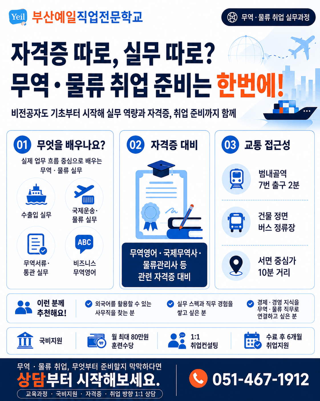 비전공자도 기초부터 실무까지! 무역·물류 취업 준비