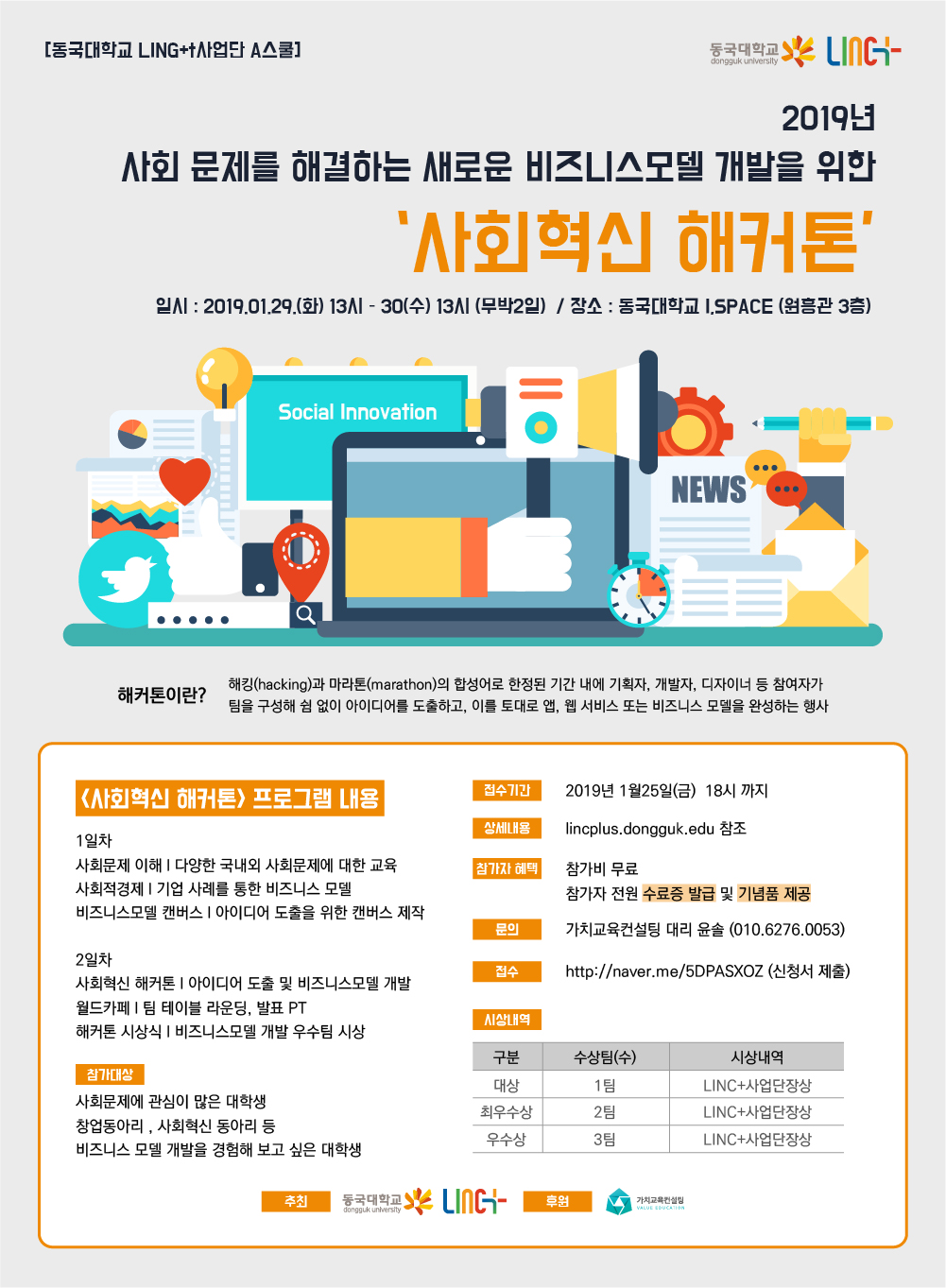 2019 비즈니스모델 개발 사회혁신 해커톤
