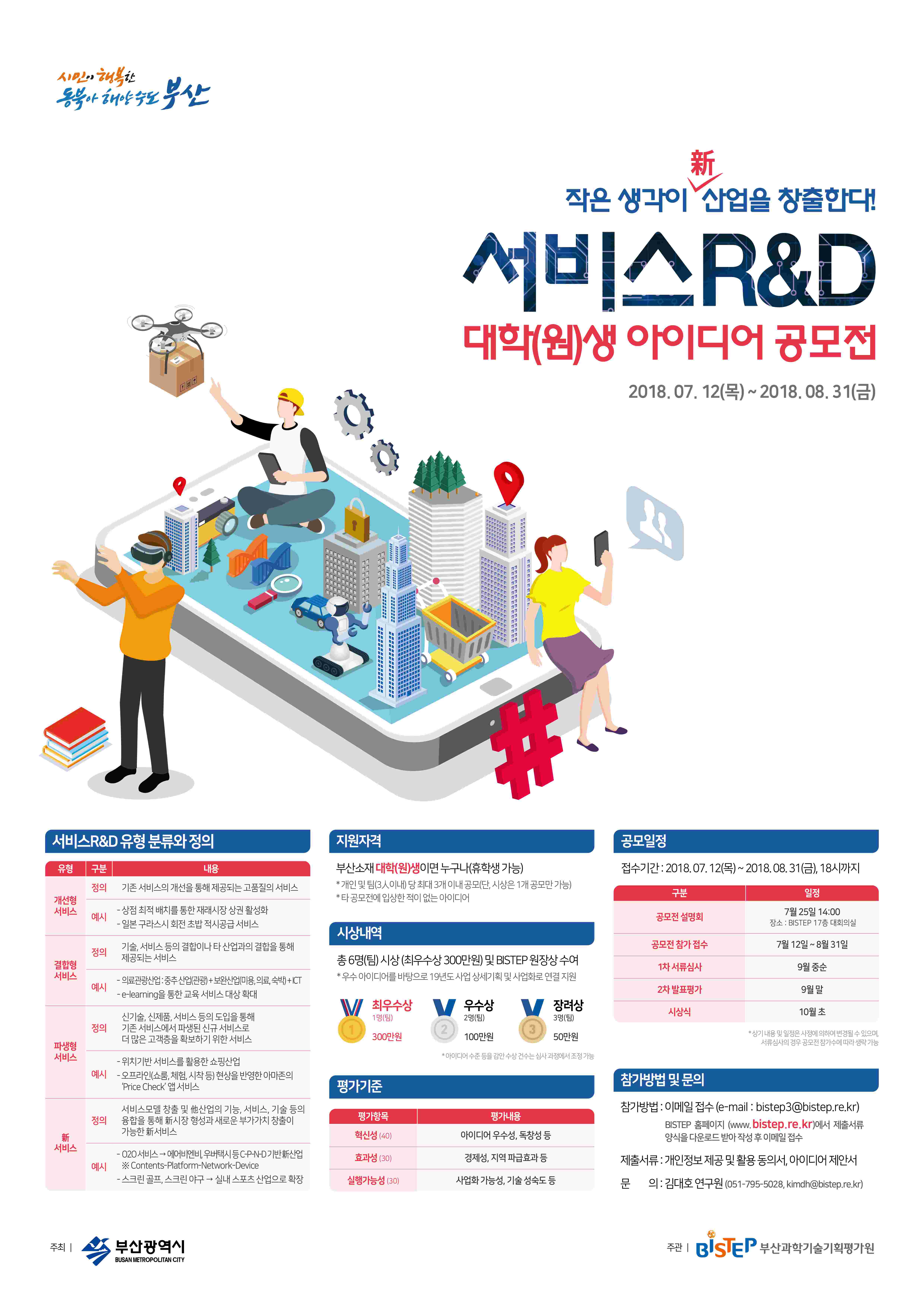 2018년 부산 서비스R&D 대학(원)생 아이디어 공모전