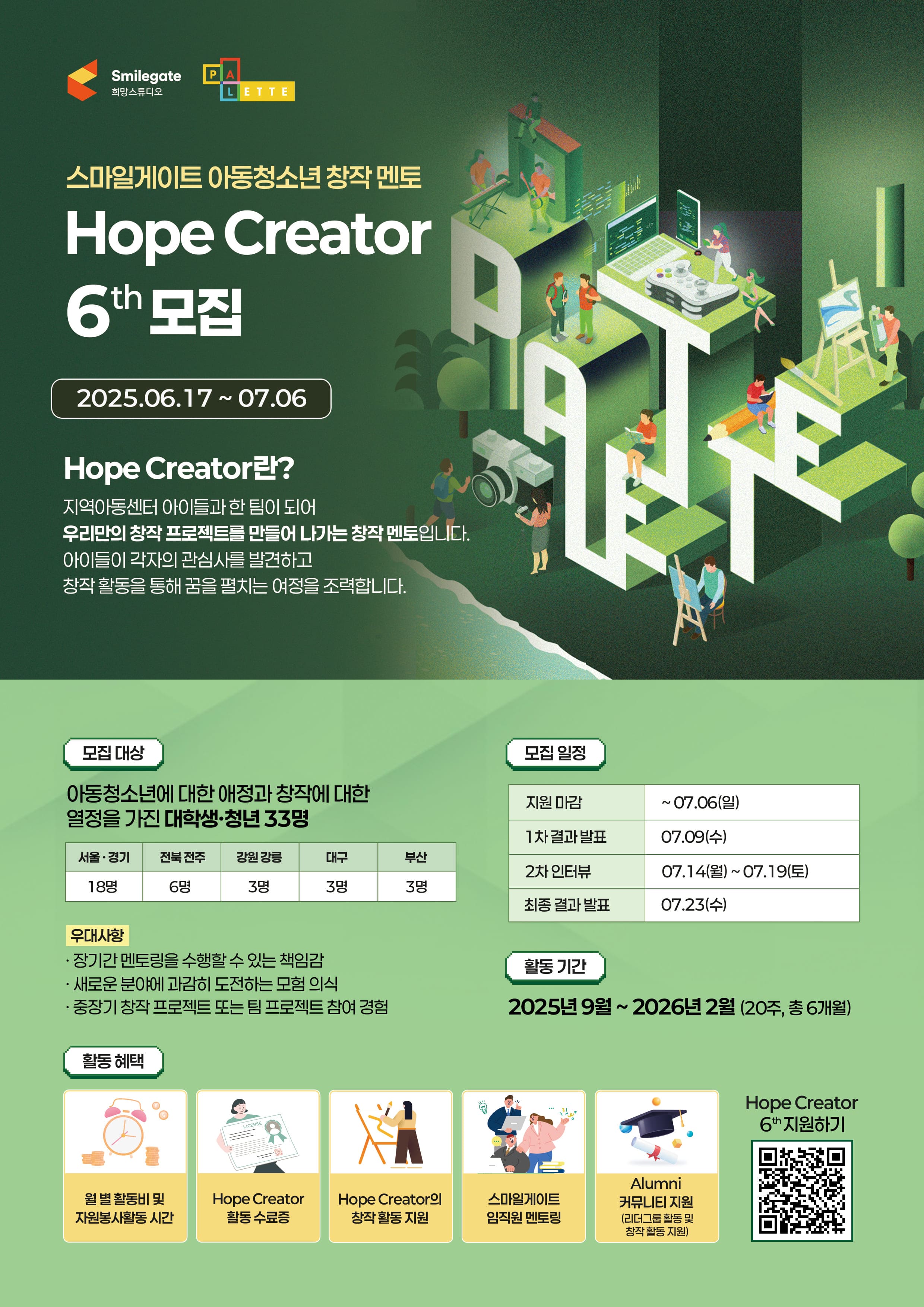 스마일게이트 아동청소년 창작멘토 Hope Creator 6기
