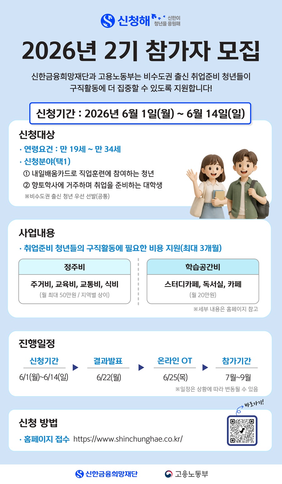 신한금융희망재단 2026년 신청해(신한이 청년을 응원해) 2기 참가자 모집