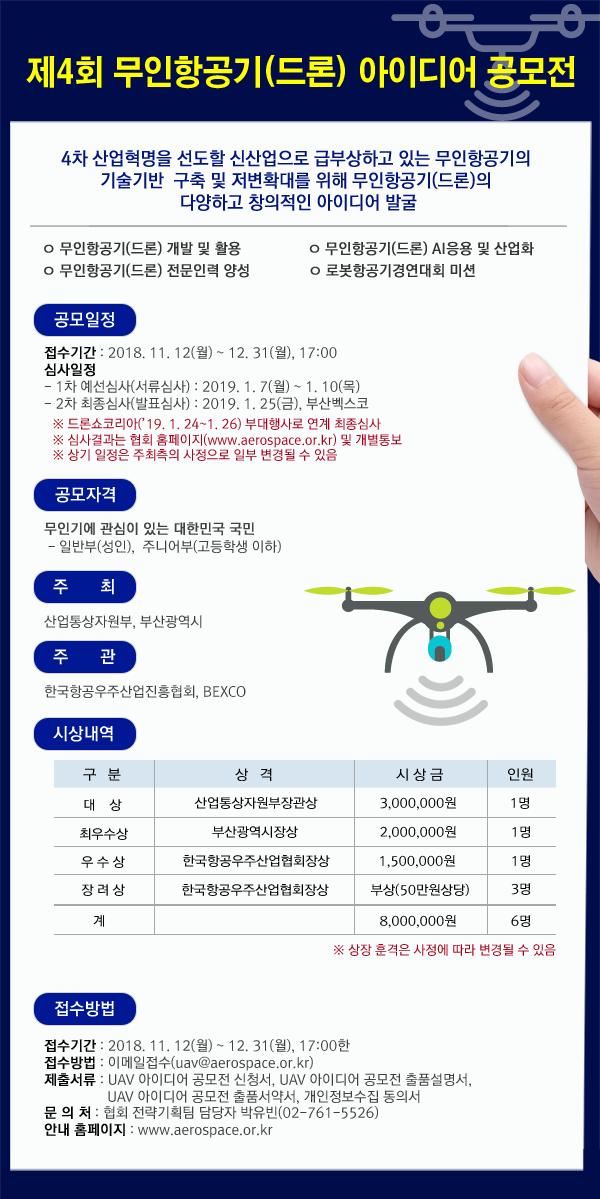 제4회 무인항공기(드론) 아이디어공모전