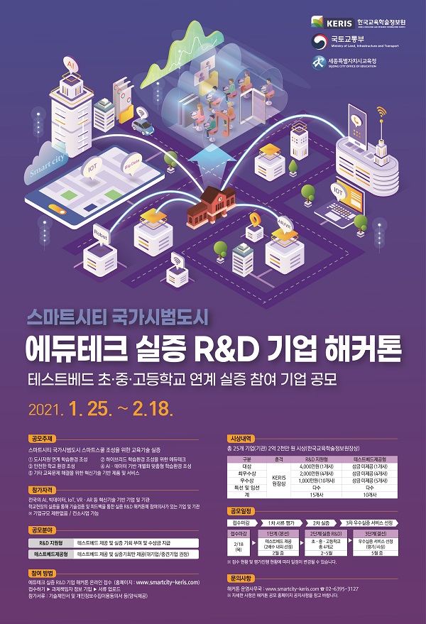 스마트시티 국가시범도시 에듀테크 R&D 기업 해커톤