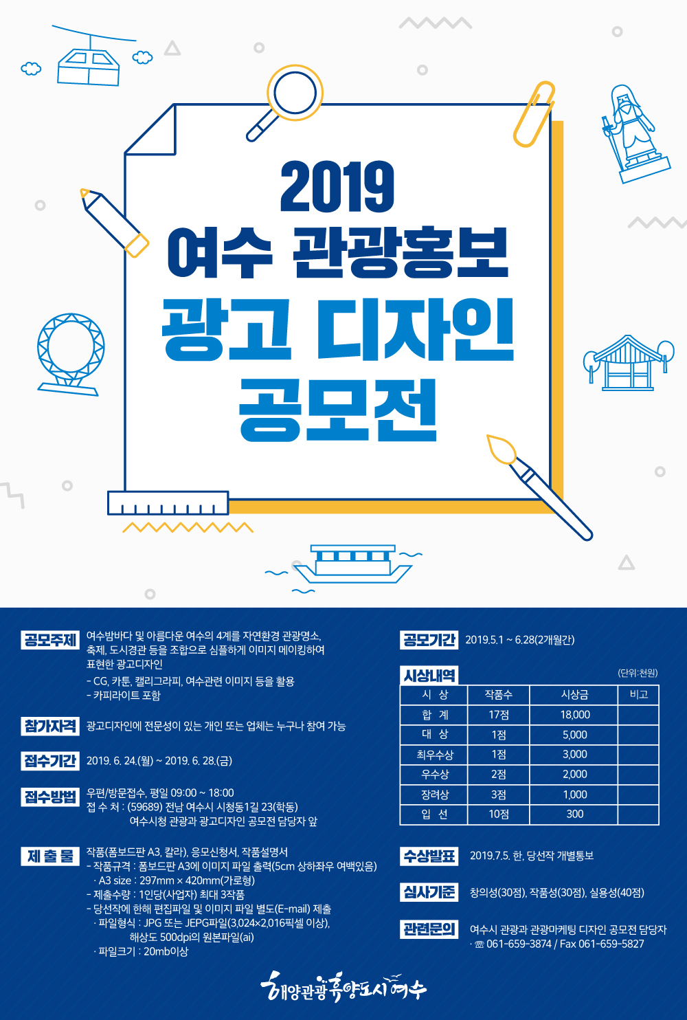 2019년 여수 관광홍보 광고 디자인 공모전