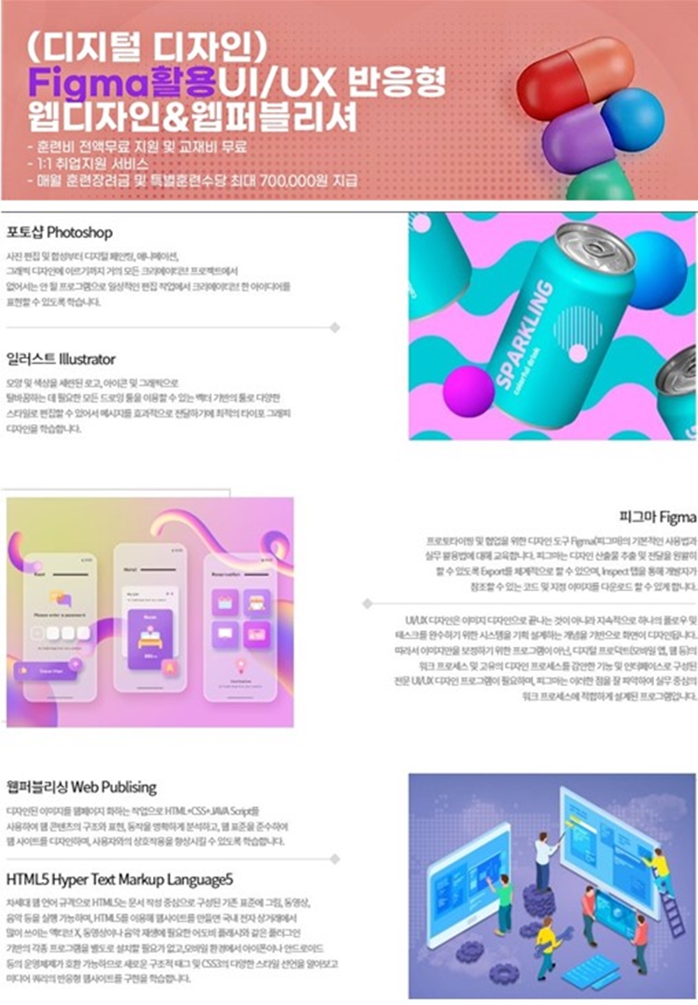 하이미디어아카데미 신촌점 'Figma활용 UI/UX 반응형 웹디자인&웹퍼블리셔3 과정' 모집