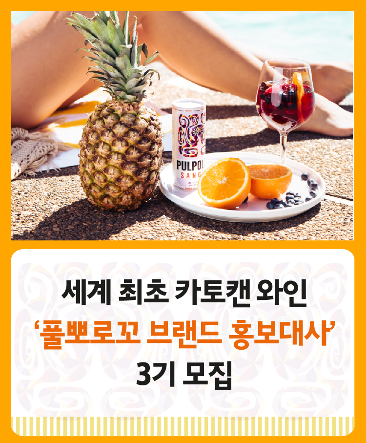 세계 최초 카토캔 와인 '풀뽀로꼬' 브랜드 홍보대사 3기 모집