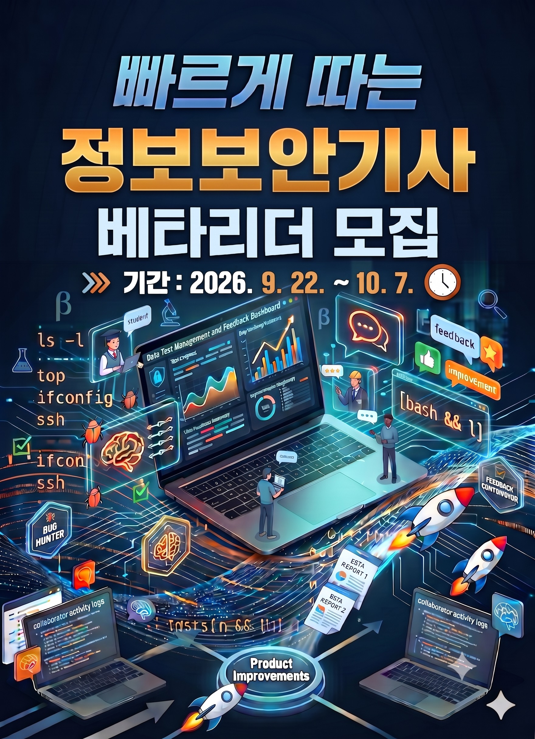 골든래빗 빠르게 따는 정보보안기사 필기 베타리더 20명 한정 모집
