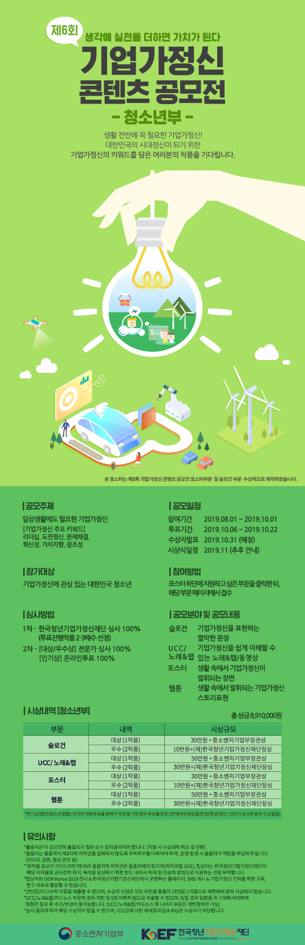 제6회 기업가정신 콘텐츠공모전[청소년부]