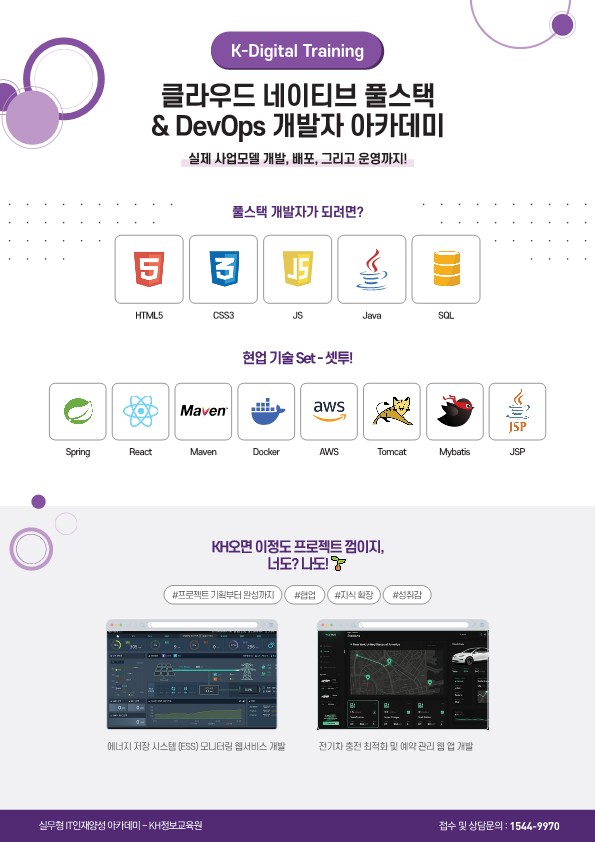 클라우드 네이티브 풀스택 & DevOps 개발자 아카데미 (KDT) 1회차