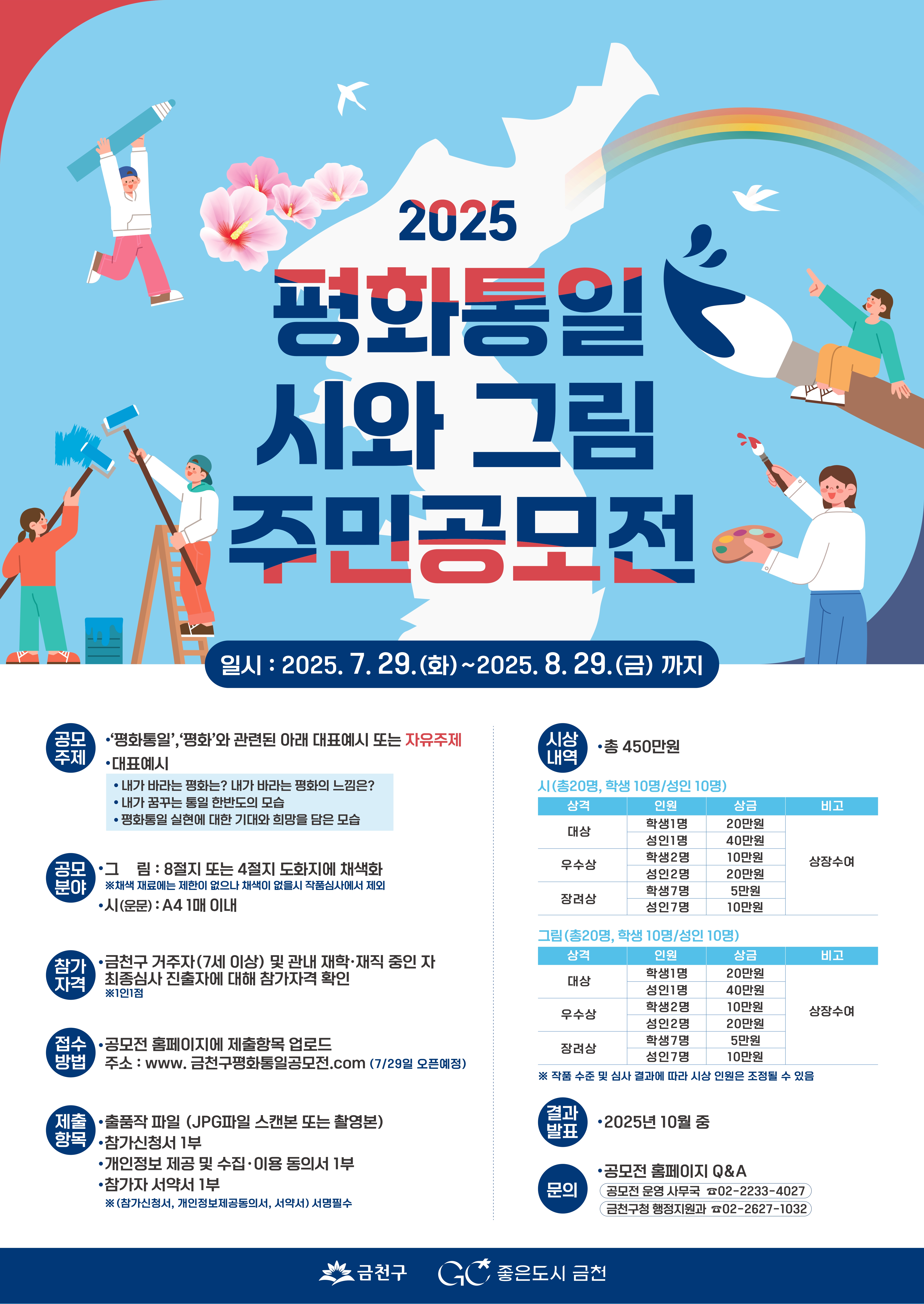 2025 평화통일 시와 그림 주민공모전