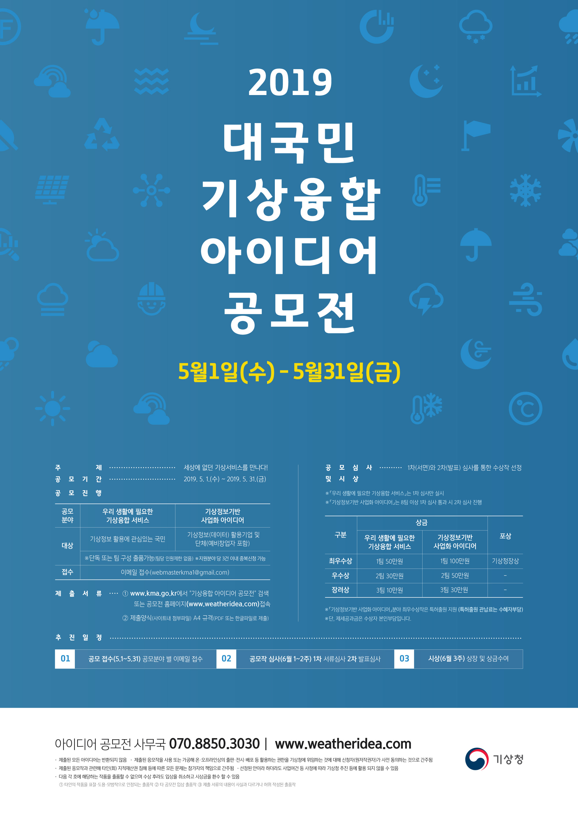 2019 대국민 기상융합 아이디어 공모전