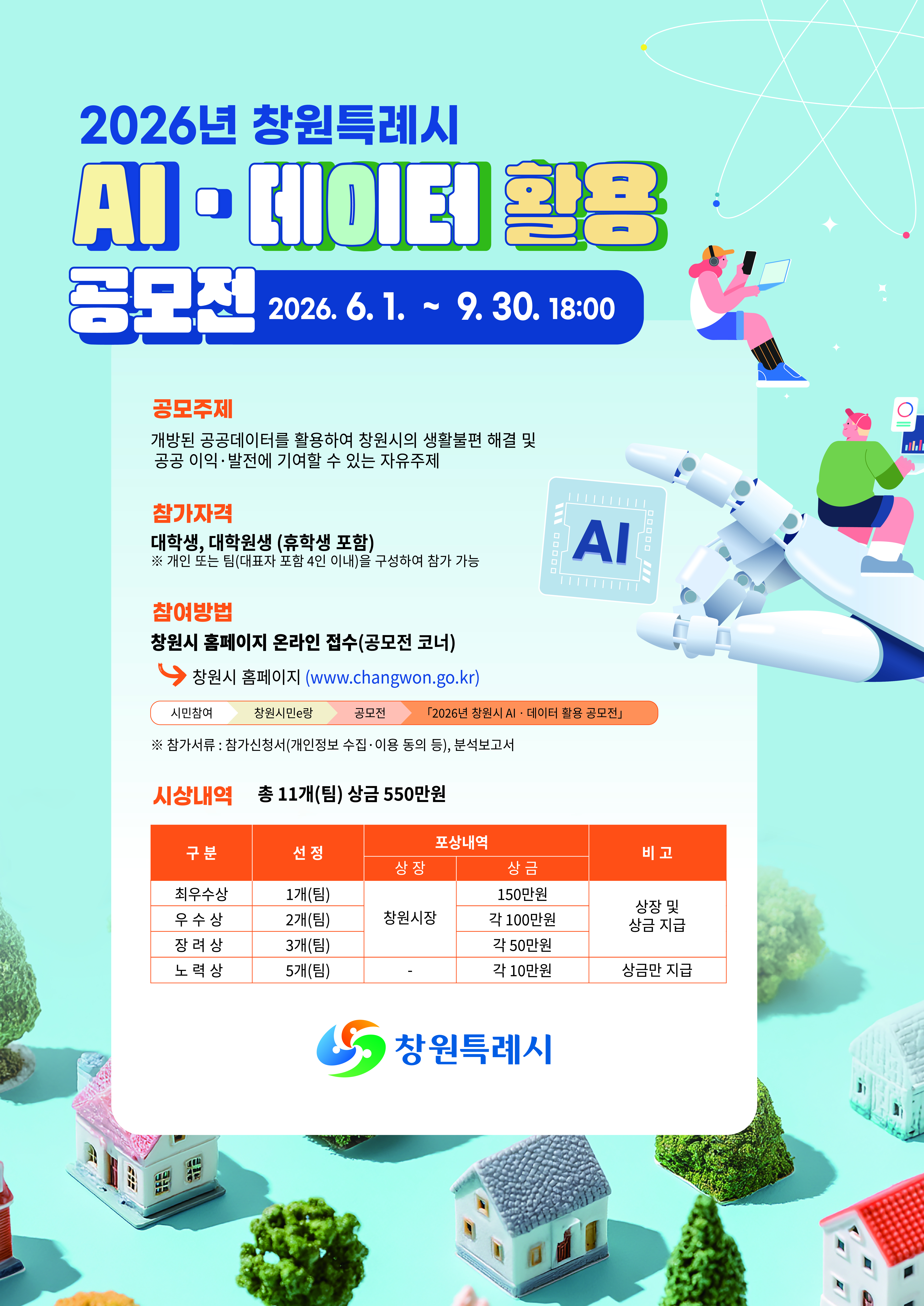 2026년 창원시 AIㆍ데이터 활용 공모전
