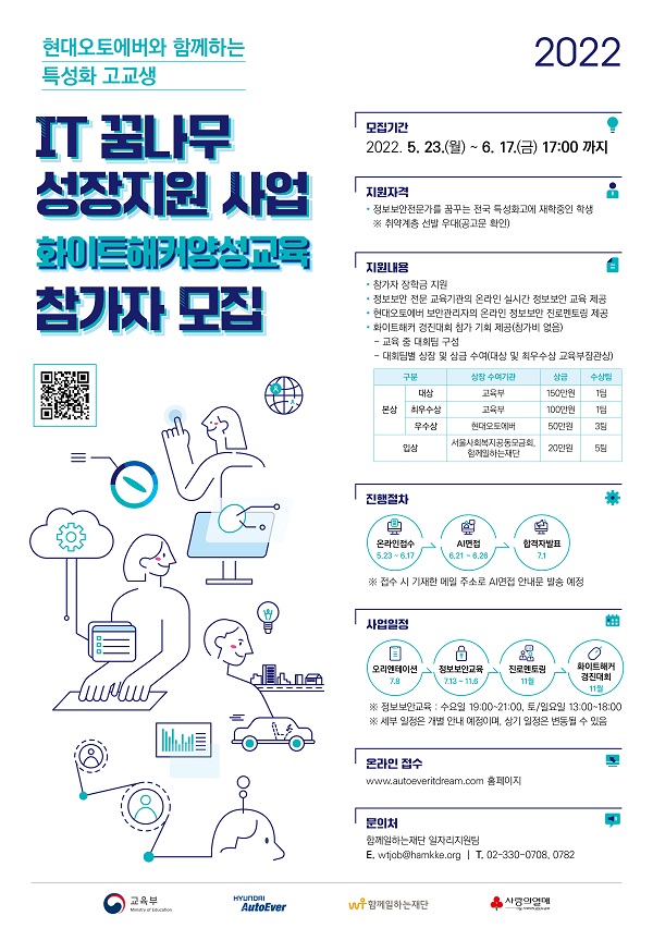 2022 현대오토에버와 함께하는 특성화 고교생 IT 꿈나무 성장지원 사업